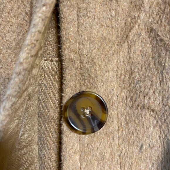 Bluenotes' Tan Camel Wool Blend Shacket Shirt Jacket Size L/G Large - Picture 6 of 9